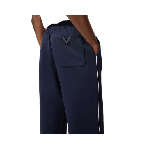 Logo Plaque Straight Leg Pants