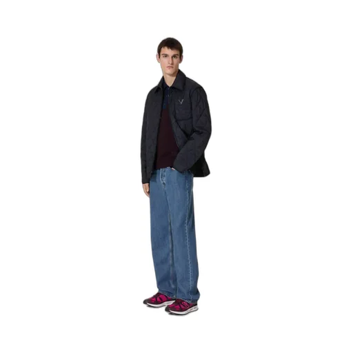 Zip-Up Straight Hem Quilted Jacket