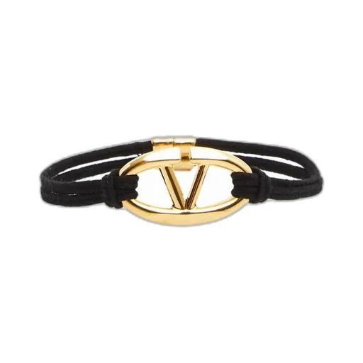 The Bold Edition V Logo Rope And Metal Bracelet
