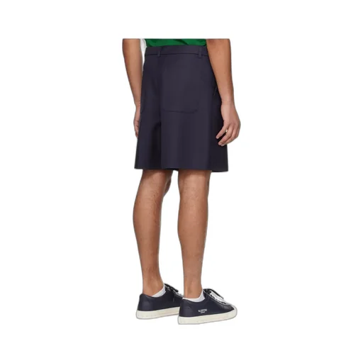 Waist And Loop Pleated Shorts