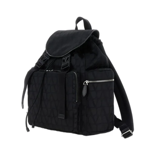 Buckled Zip-Up Backpack