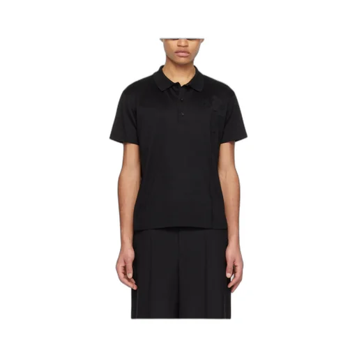 Floral Decal Polo Shirt
