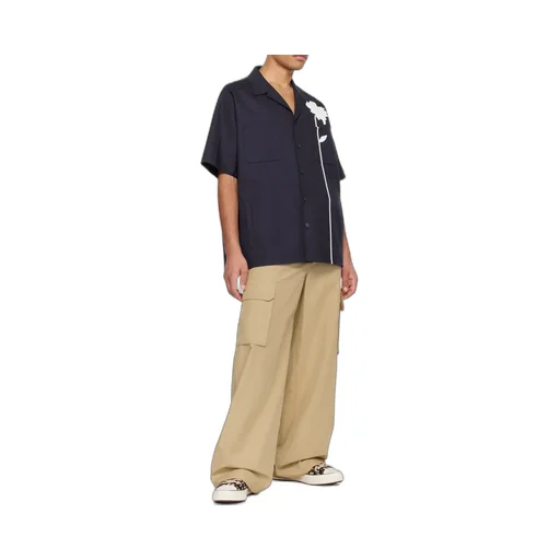 High Waist Side Pocket Casual Pants