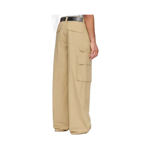 High Waist Side Pocket Casual Pants
