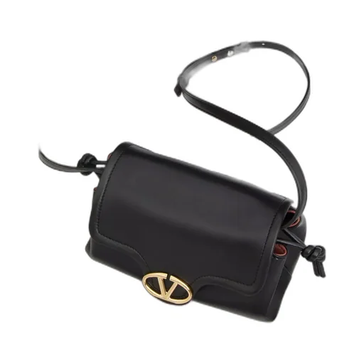 Vlogo Plaque Foldover Top Shoulder Bag