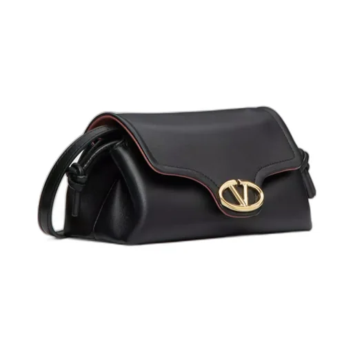 Vlogo Plaque Foldover Top Shoulder Bag