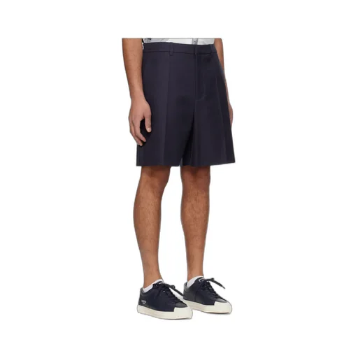 Waist And Loop Pleated Shorts