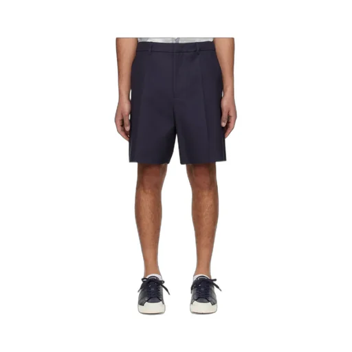 Waist And Loop Pleated Shorts