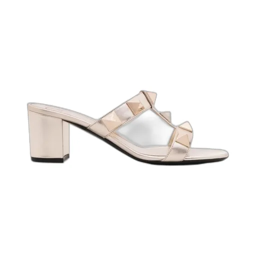 Roman Stud Metallic Sandals