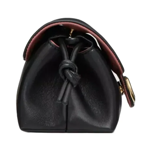 Vlogo Plaque Foldover Top Shoulder Bag