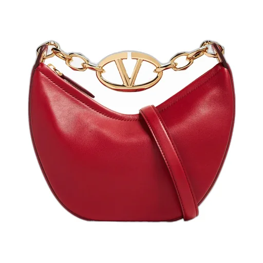 Vlogo Signature Zip-Up Shoulder Bag