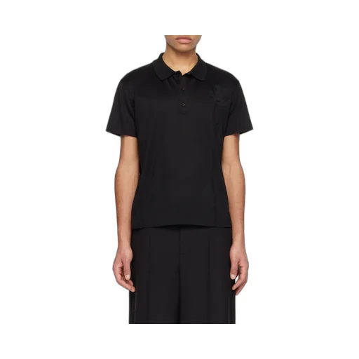 Floral Decal Polo Shirt