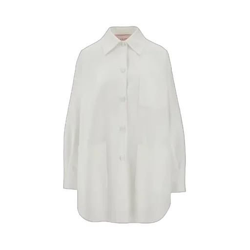 Oversized Buttoned Long-Sleeved Jacket