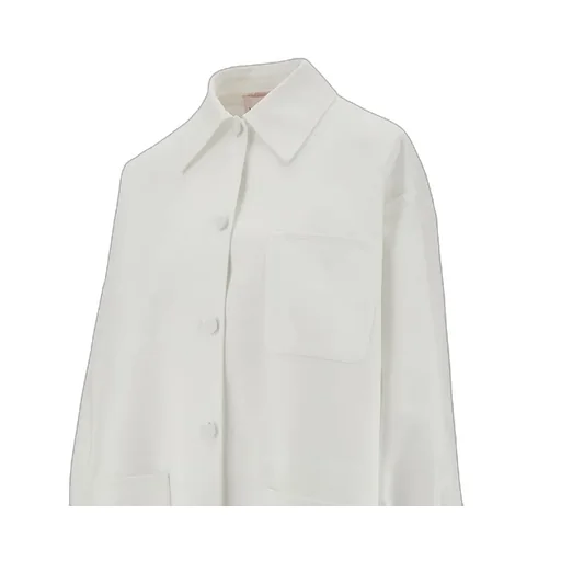 Oversized Buttoned Long-Sleeved Jacket
