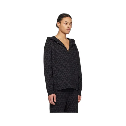 Logo Print Zip Hoodie