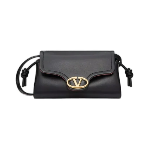 Vlogo Plaque Foldover Top Shoulder Bag