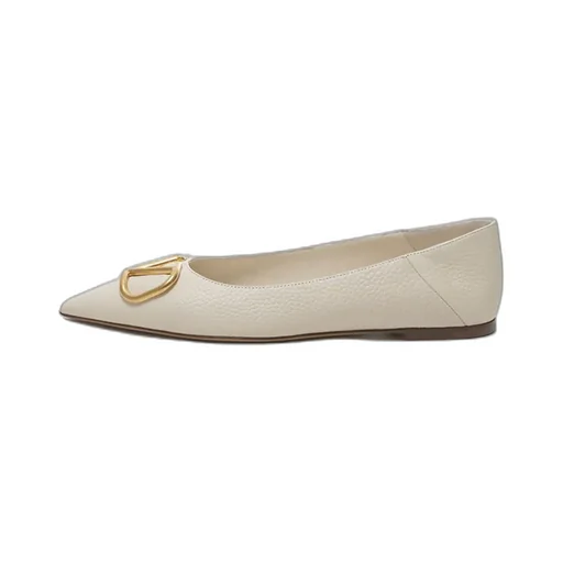Vlogo Plaque Slip-On Flat Shoes