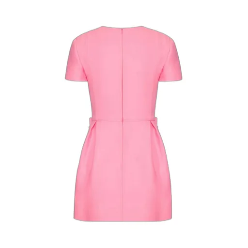 Bow Detailed Crewneck Dress