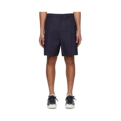 Waist And Loop Pleated Shorts