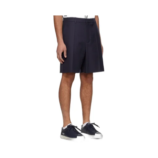 Waist And Loop Pleated Shorts