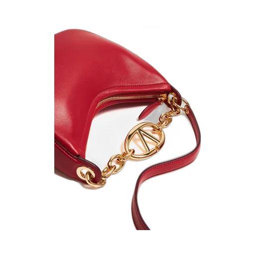 Vlogo Signature Zip-Up Shoulder Bag