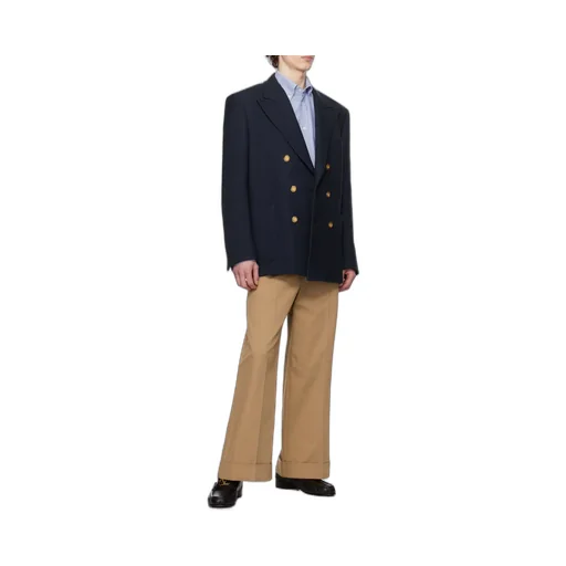 Pleat Detailed Wide Leg Trousers