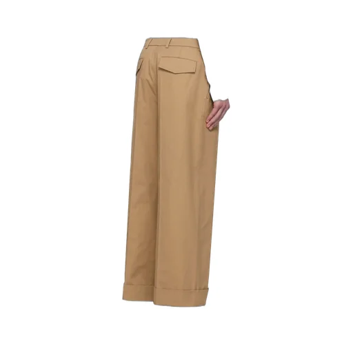 Pleat Detailed Wide Leg Trousers
