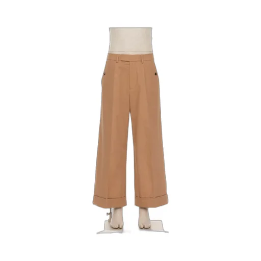 Pleat Detailed Wide Leg Trousers