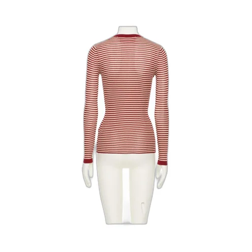 Striped Crewneck Knitted T-Shirt