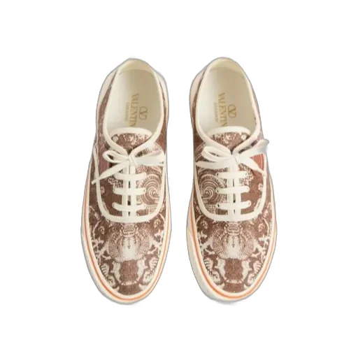 Patterned-Jacquard Sneakers