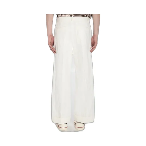 Relaxed Fit Straight Leg Trousers