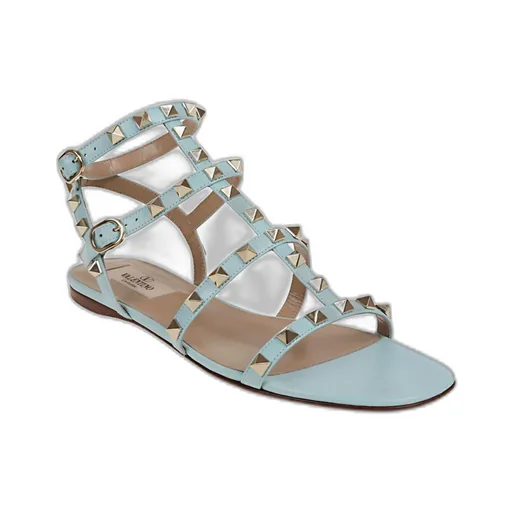Garavani Rockstud Open Toe Ankle-Strap Sandals