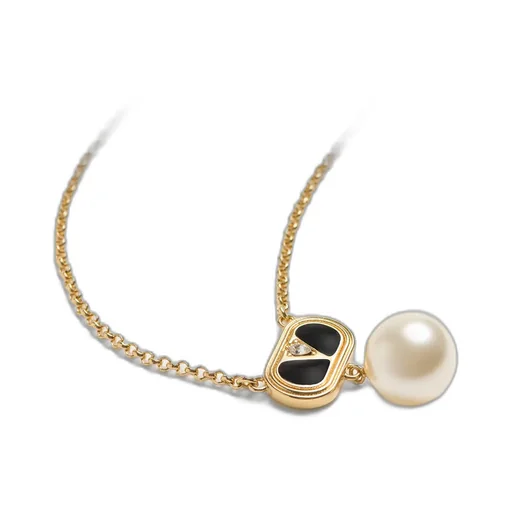 Ovalette Vlogo Signature Necklace