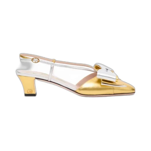 Bowow Almond Toe Slingback Pumps