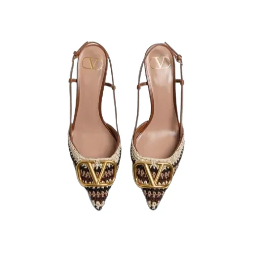 Vlogo Signature Pointed Toe Slingback Pumps