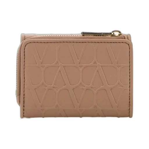 Vlogo Plaque Zip Detailed Wallet