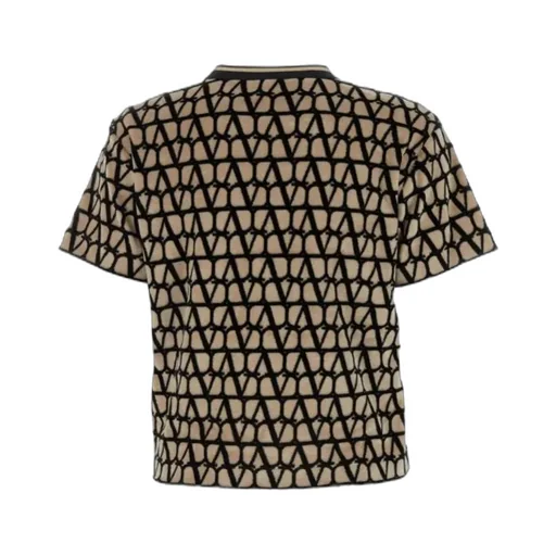 All-Over Logo Patterned Crewneck T-Shirt