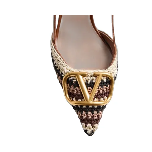 Vlogo Signature Pointed Toe Slingback Pumps