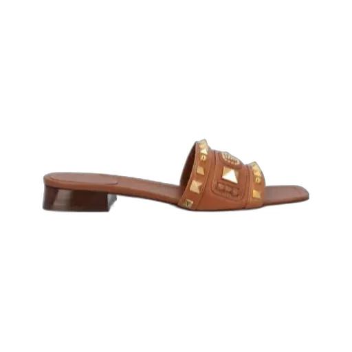 Garavani Rockstud Square Toe Slip-On Sandals
