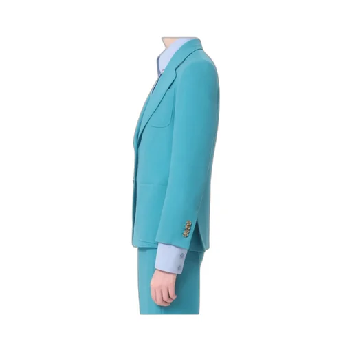 Crepe Couture Single-Breasted Blazer