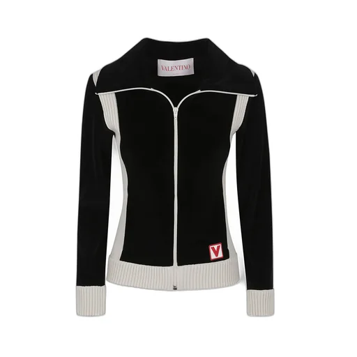 Logo Embroidered Zip-Up Jacket