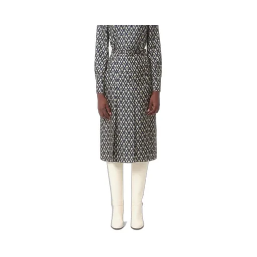 Toute La V Pleated Midi Skirt
