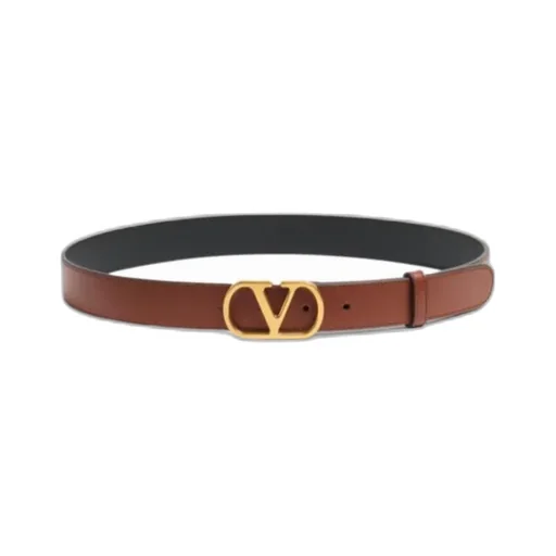 Vlogo Signature Belt In Shiny Calfskin 30 Mm