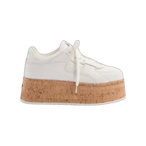 Freedots Xl Calfskin And Cork Sneaker