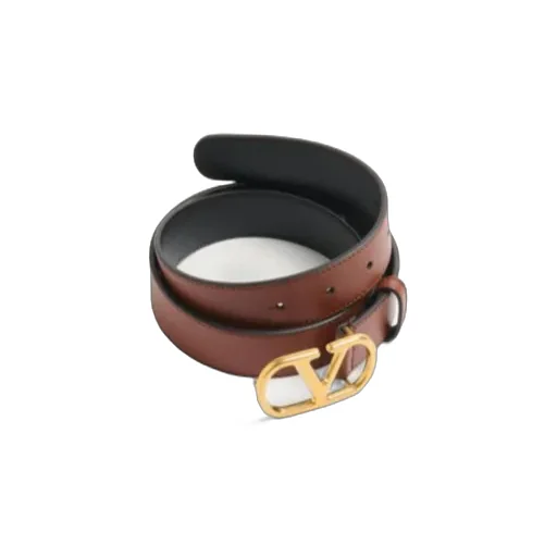 Vlogo Signature Belt In Shiny Calfskin 30 Mm