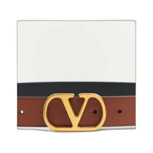 Vlogo Signature Belt In Shiny Calfskin 30 Mm