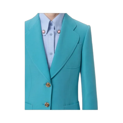 Crepe Couture Single-Breasted Blazer