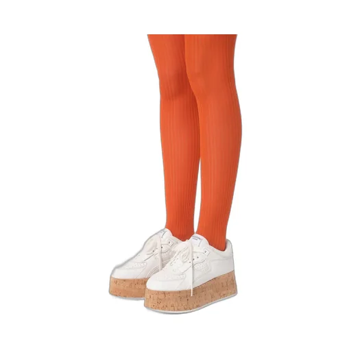 Freedots Xl Calfskin And Cork Sneaker