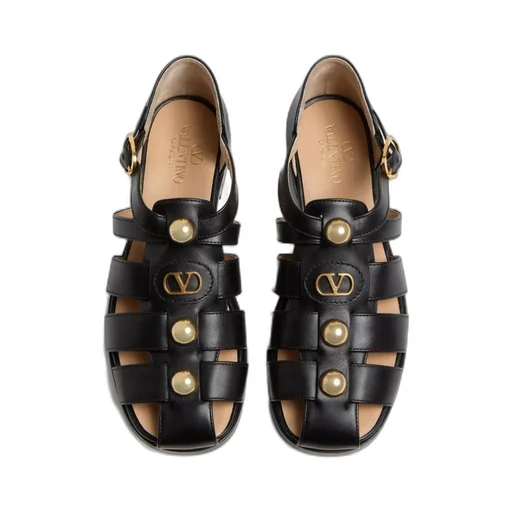 Vlogo Signature Embellished Fisherman Sandals