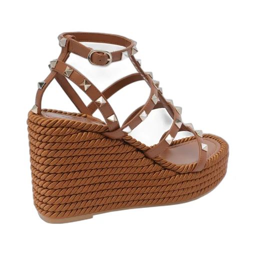 Rockstud Open Toe Caged Sandals